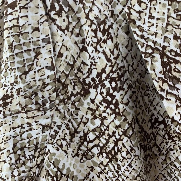 7TH Avenue Womens Jacket Blazer Career Snake Skin Print Neutral Women's Sz 10 - Picture 8 of 10